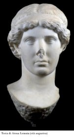 Atena Lemnia con didascalia Atena Lemnia con didascalia